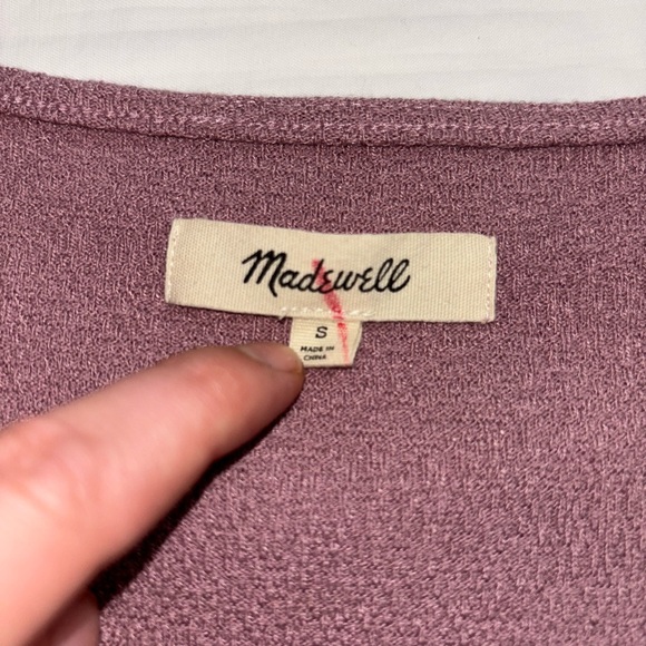 Madewell Cross-Front Button Dress - Picture 5 of 7